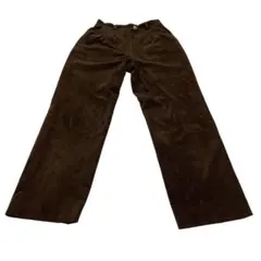 マンシングウェア コーデュロイ パンツ ゴルフウェア ブラウン 9 レディース