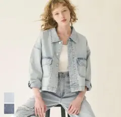 coca ビックポケットデニムジャケット