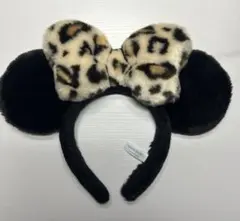 ディズニー　カチューシャ　ミニー　ヒョウ柄