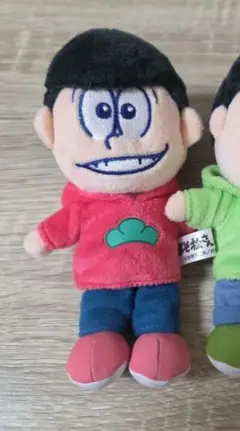 新品】アニメ おそ松さん 10周年 ぬいぐるみ 一松 カラ松 キーホルダー