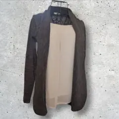 EASTBOY イーストボーイ　ブラウス付きジャケット　カーディガン　グレー