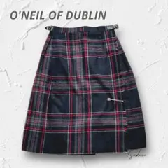 Y4247＊ O'NEIL OF DUBLIN キルトラップスカート 北欧風