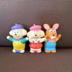 どれみふぁどーなっつ　ソフビ　指人形　三体セット