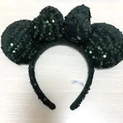 〖ディズニー正規品〗ミニー カチューシャ スパンコール グリーン