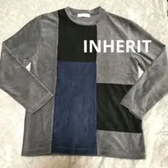 INHERIT メンズ パッチワークコーデュロイ カットソー