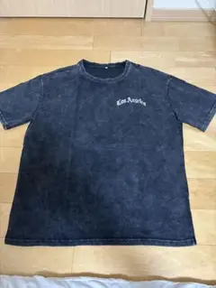Los Angeles 刺繍 Tシャツ Lサイズ ダークグレー