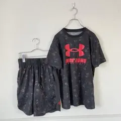 Under Armour ジャージ上下セット ブラック/レッドのサムネイル