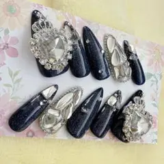 【現品】地雷系 量産 宝石 埋めつくし ギャル マグネット 推し ネイルチップ