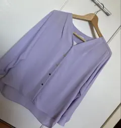 BC.stock 長袖ブラウス　パープルのサムネイル