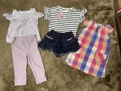 any famおまとめ売り、ワンピース、Tシャツ、キュロット、ズボン、130