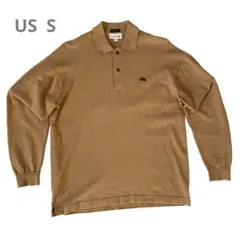 ラコステEXCLUSIVE EDITION長袖ポロシャツ　ベージュUS S