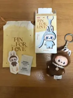 正規品 ラブブ イニシャル L ネックレスつき