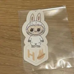 ラブブ ステッカー シール H イニシャル ホワイト