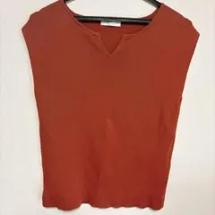 ASTORIA ODIER ノースリーブ ニット テラコッタのサムネイル