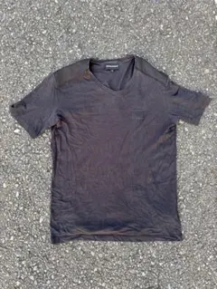EMPORIO ARMANI Vネック Tシャツ ブラック y2kのサムネイル
