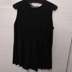 ノースリーブフレアチュニック 黒のサムネイル