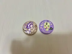 おジャ魔女どれみの刺繍缶バッチ　おんぷちゃん、マジョリカ