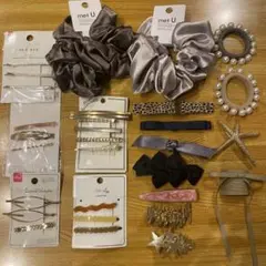 ヘアアクセ まとめ売り バレッタ ヘアカフ ヘアクリップ ヘアピン シュシュ