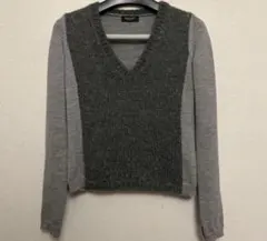 NEIL BARRETT archive Vネックセーター グレー