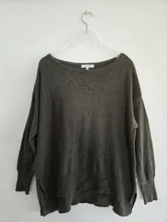 グローバルワークプルオーバー綿ニットカーキMサイズ美品