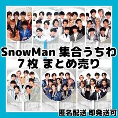 [新品]SnowMan歴代集合ジャンボうちわ 7枚まとめ売り カウコン Jr.祭