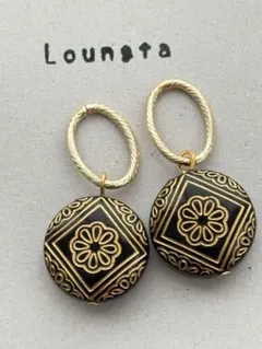 5点で450円引き ハンドメイドピアス 樹脂ピアス