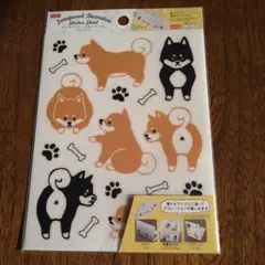 柴犬 クリアデコレーションシール