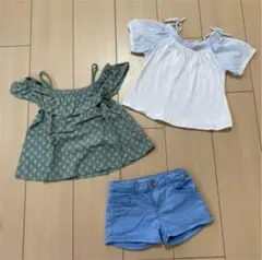 zara kids oldnavy チュニック　ショートパンツセット