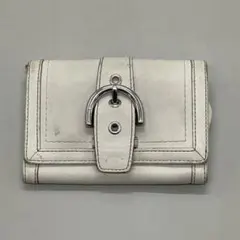 Coach Soho Leather White Bifold Wallet