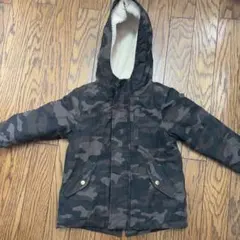 迷彩柄キルティング裏地ジャケット 90〜100 モッズコート