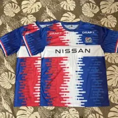 Jリーグ　横浜Fマリノス　半袖シャツ　ペア　トリコロール　日産