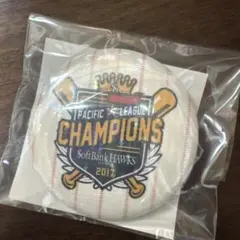 ソフトバンクホークス 2017年 チャンピオン記念品　缶バッチ