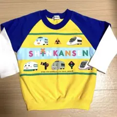 男の子トレーナー110センチ子供服トップス　シンカンセン　サンリオ電車kids服のサムネイル
