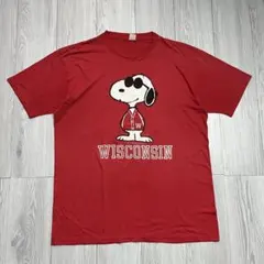 70s-80s スヌーピー ヴィンテージTシャツ ウィスコンシン大学 カレッジのサムネイル