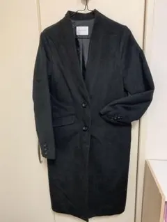 お値下げ！　ハニーズ　Glacier ブラックノーカラーコート　Mサイズ