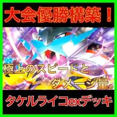 【大会優勝構築‼️】タケルライコexデッキ ライコポンデッキ 構築済みデッキ
