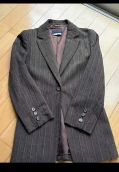 ZARA S〜M ジャケット ツイード ブラウン 秋冬 ダークブラウン