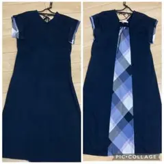 【美品】BLUELABEL CRESTBRDGE Aラインワンピース