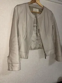 m*o様 Natural Beauty ノーカラーレザージャケット