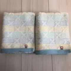 今治タオルブランド　フェイスタオル ブルー2枚セット