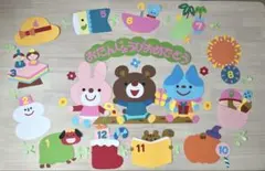 壁面飾り　お誕生日表　季節のお誕生日表！