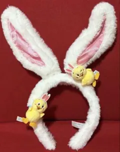 ディズニー イースター うさ耳 カチューシャ　うさぴよ　2匹付き