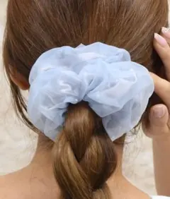 オーガンジーリボンヘアゴム sweet paradise - メルカリ