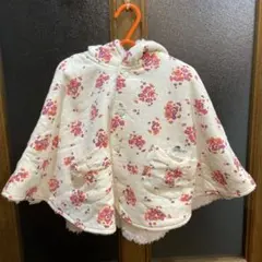 新品•未使用branshes ポンチョ　授乳ケープ　リバーシブル　花柄