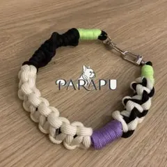 ハンドメイド　パラコード編み込み　携帯ストラップ