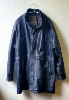 g*w様 レザージャケット コート サイズLL 黒ブラック 本革