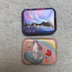 ゴンチャロフ ソポ チョコレート 空き缶 2個セット 猫 アザラシ