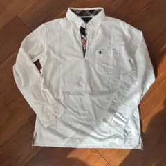 THE SCOTCH HOUSE M ホワイト長袖シャツ