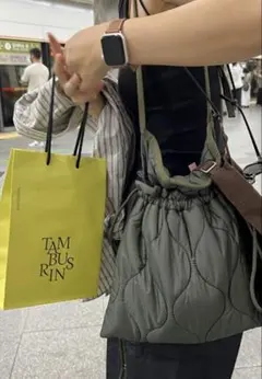 ヌグ　nugu NUGU キルティングストリングバッグ ショルダーバッグ