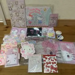 サンリオ メモ帳 シール ボールペン 缶バッチ 文房具 まとめ売り 文具 ポーチ